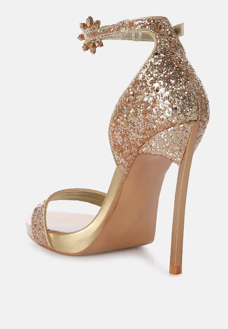 Straight fire high heel glitter stilettos