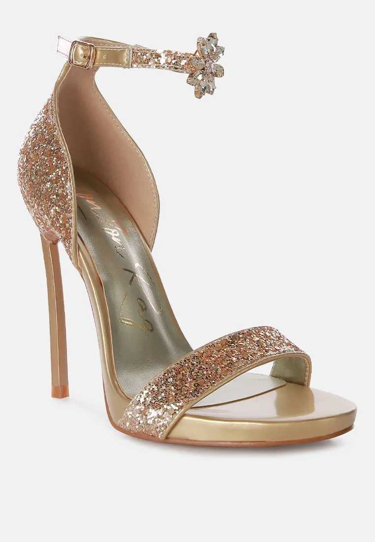 Straight fire high heel glitter stilettos