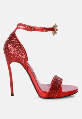 Straight fire high heel glitter stilettos