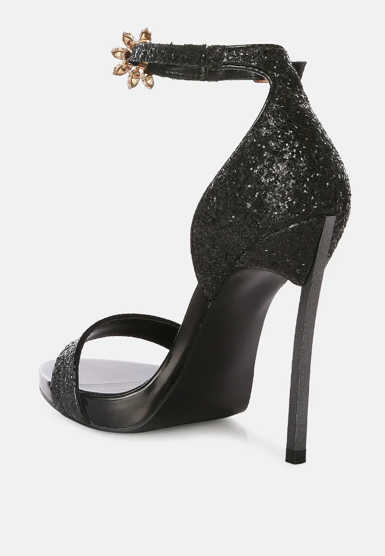 Straight fire high heel glitter stilettos