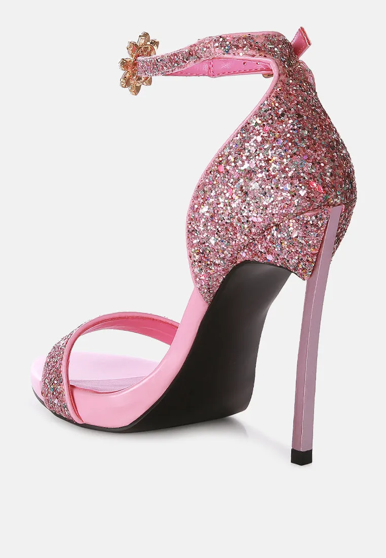 Straight fire high heel glitter stilettos