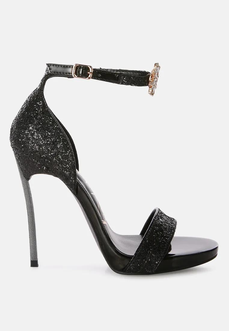 Straight fire high heel glitter stilettos