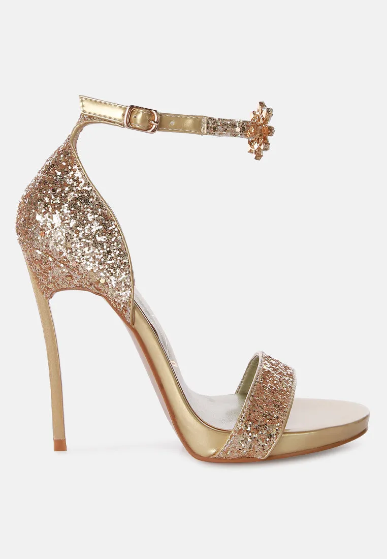 Straight fire high heel glitter stilettos