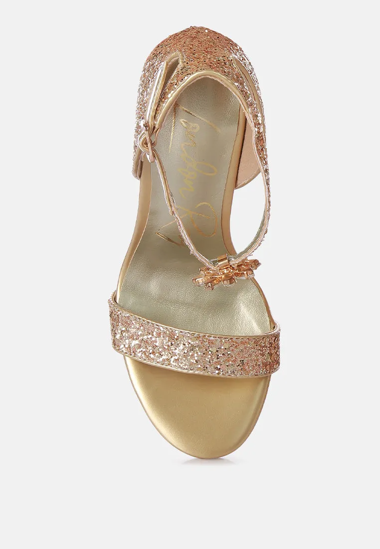 Straight fire high heel glitter stilettos