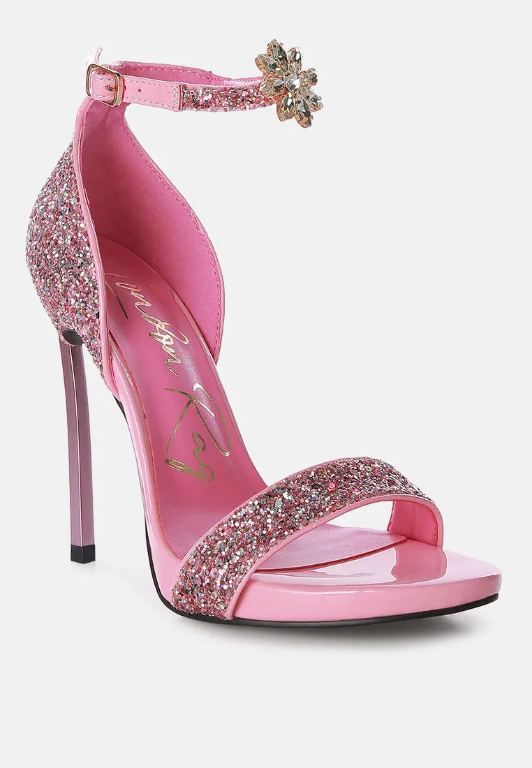 Straight fire high heel glitter stilettos