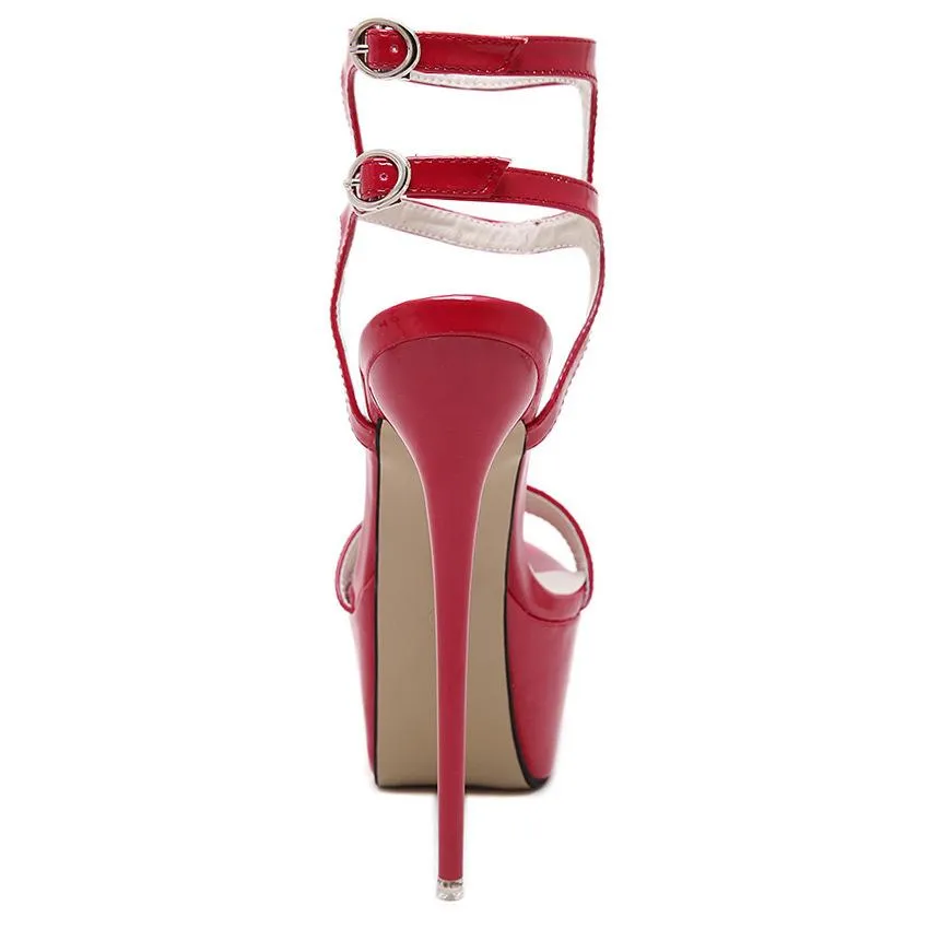 Super High Heel Sandals Waterproof Platform Nightclub Sexy High Heels