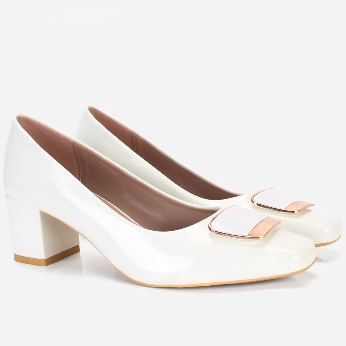 Women's "ZOALA" Block Heeled Slip on Courts